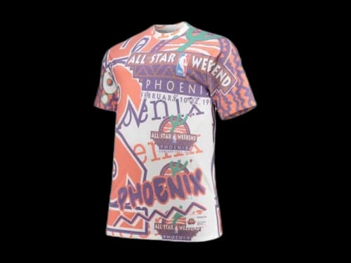 Mitchell & Ness x NBA 1995 All-Star Game Hardwood Classics Big & Tall Jumbotron T-shirt White