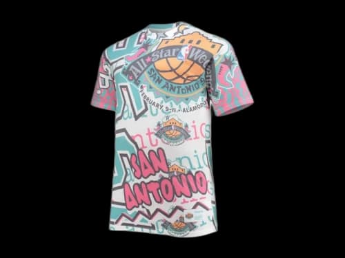 Mitchell & Ness x NBA 1996 All-Star Game Hardwood Classics Big & Tall Jumbotron T-shirt White
