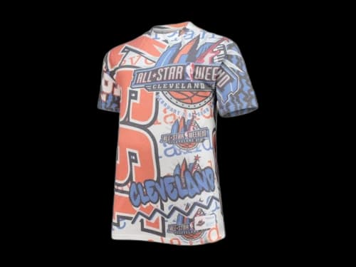 Mitchell & Ness x NBA 1997 All-Star Game Hardwood Classics Big & Tall Jumbotron T-shirt White