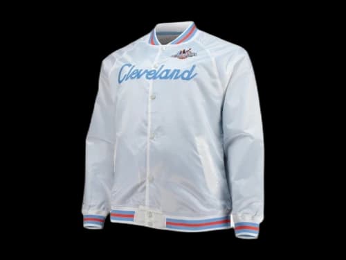Mitchell & Ness x NBA Big & Tall 1997 All-Star Game Hardwood Classics Satin Full-Snap Jacket White