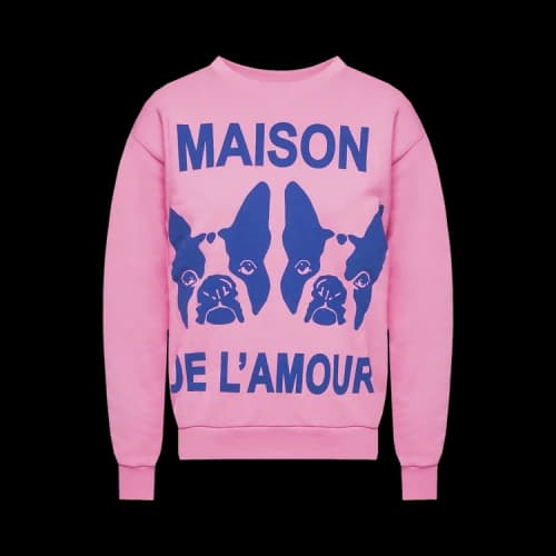 Gucci Maison De L'Amour Oversize Sweatshirt 'Pink'