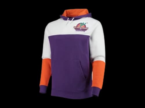 Mitchell & Ness x NBA Hardwood Classics 1995 All-Star Game Colorblock Fusion Pullover Hoodie Purple