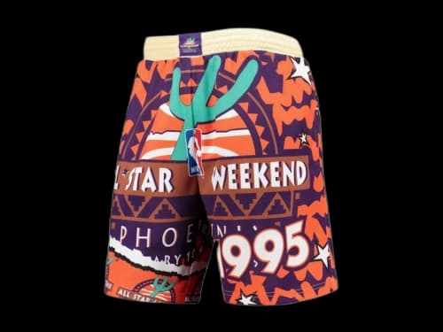 Mitchell & Ness x Mitchell & Ness Hardwood Classics 1995 All-Star Weekend Jumbotron 2.0 Mesh Shorts Orange