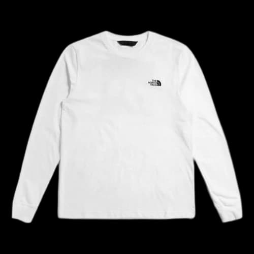 THE NORTH FACE Urban Exploration FlashDry Black Series Logo Embroidered Long Sleeve Tee White