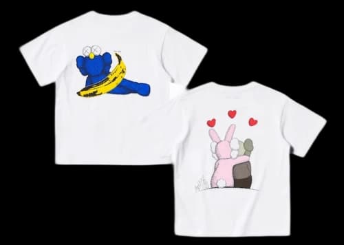 KAWS x Uniqlo Warhol Kids' UT Graphic 471935/476423 T-shirt Set (Asia Sizing) White/White