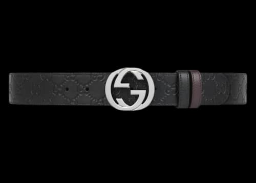 Gucci Reversible Signature Belt Black