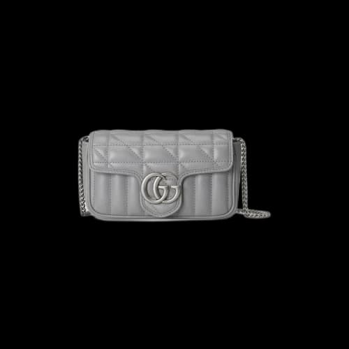 Gucci GG Marmont Super Mini Bag 'Deep Grey'