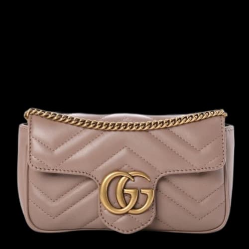 Gucci GG Marmont Matelasse Super Mini Bag Dusty Pink