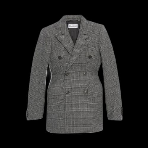 Balenciaga Hourglass Double Breasted Jacket 'Grey'