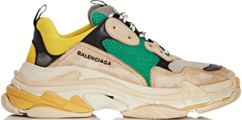 Balenciaga Triple S Beige Green Yellow