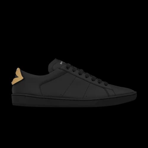 Saint Laurent Signature Court Classic Lips SL/01 Low Top Sneaker 'Black Gold'