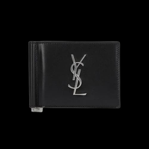 Saint Laurent Monogram Logo Wallet 'Black'