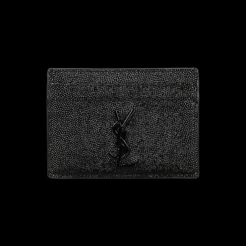 Saint Laurent Monogram Card Case 'Black'
