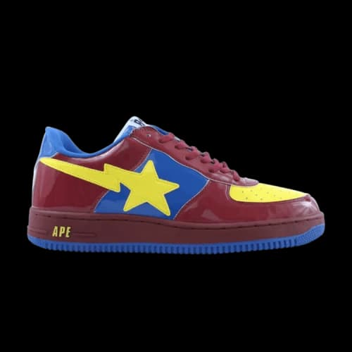 Bapesta FS-001 Low 'Burgundy Yellow'