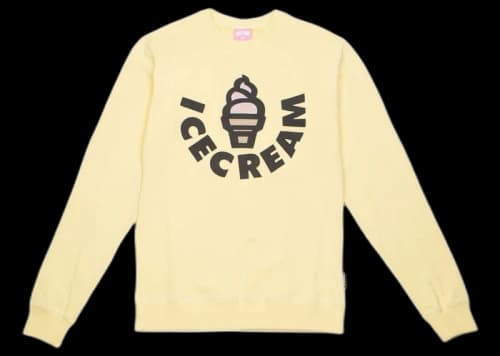 Icecream Ice Cream Vanilla Crew Sweater Yellow