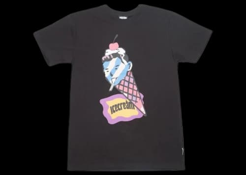 Icecream Ice Cream Conehead Tee Black