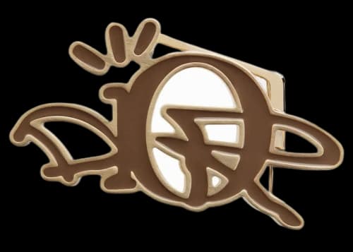 Dior x CACTUS JACK Belt Buckle Gold/Coffee Brown
