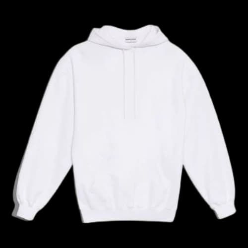 Balenciaga Logo Printing Hoodie White (Women's)