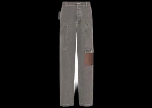 Dior x Stone Island Cotton Canvas Cargo Jeans Black