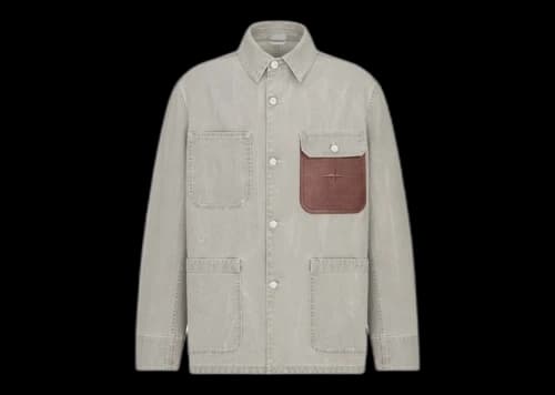 Dior x Stone Island Cotton Canvas Jacket Gray