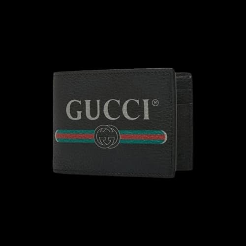 Gucci Logo Bi-Fold Wallet 'Black'