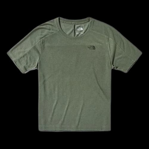 THE NORTH FACE Outdoor hygroscopic Sweat-Wicking Quick Dry Short Sleeve Green