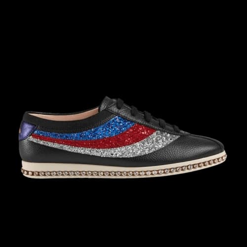 Gucci Falacer 'Glitter Sylvie Web - Black' (Women's)