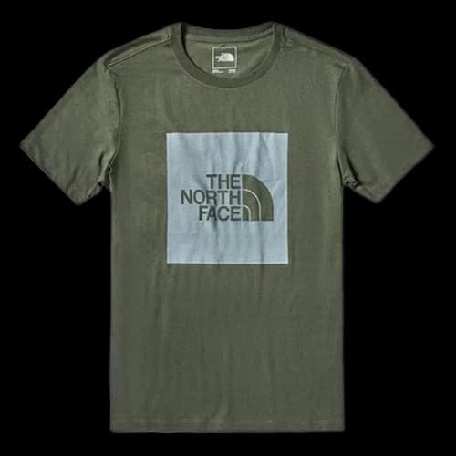 THE NORTH FACE FlashDry Box Logo Short Sleeve Couple Style Green