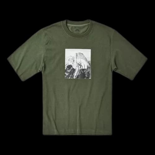 THE NORTH FACE Large Printing Loose Fit Short Sleeve Couple Style Green