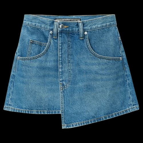 Alexander Wang Deconstructed Wrapped Skirt 'Deep Blue'