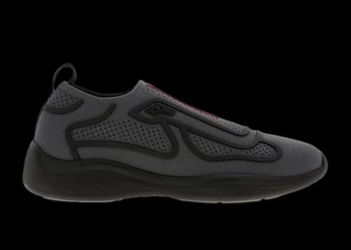 Prada America's Cup Slip On Black Tech Fabric