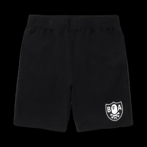 BAPE Color Ape Crossbone One Point Sweat Shorts 'Black'