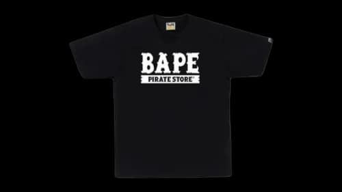 BAPE Big Ape Crossbone College Tee Black