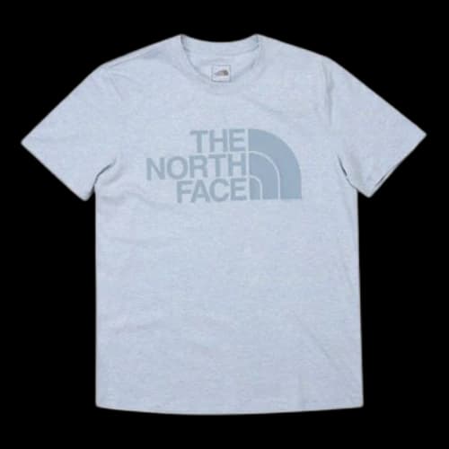 THE NORTH FACE Classic Logo Printing Solid Color Short Sleeve Unisex Blue