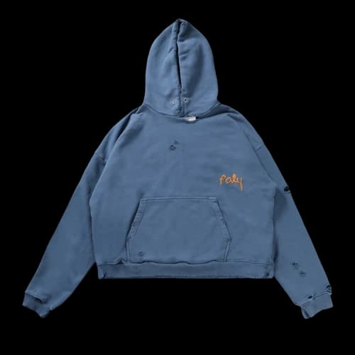 Paly Hollywood Blank Hooded Sweatshirt 'Navy'