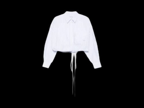 T by Alexander Wang Wrap Shirt Blue/Pink
