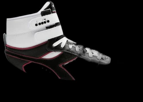 Diadora Magic Basket Mid Icona Leather White Red Granata