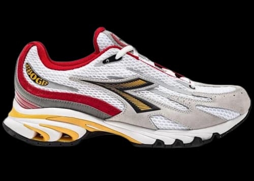 Diadora Mythos Propulsion Mascotte Super White Carmine Red