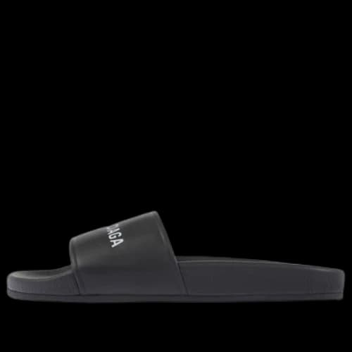 Balenciaga Logo Slide 'Black'