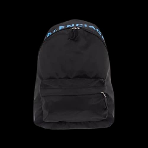 Balenciaga Logo Backpack 'Navy Blue/Red'