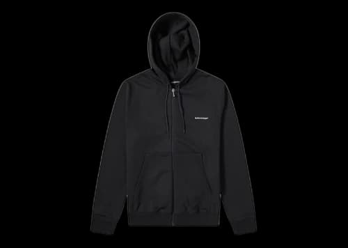 Balenciaga Copyright Logo Zipped Hoodie Back
