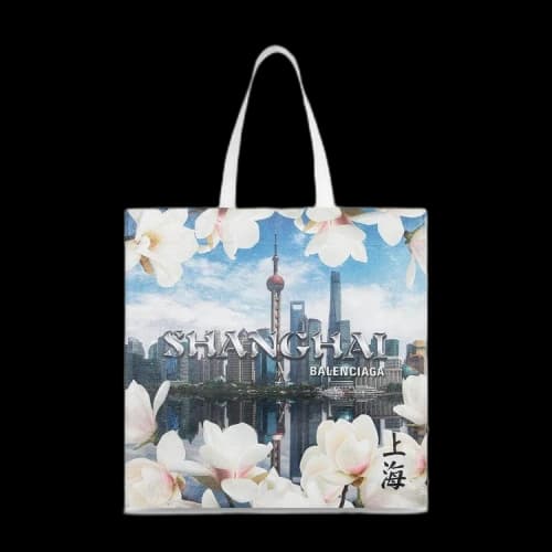 Balenciaga Shopper Medium Shoulder Tote Bag 'Shanghai'