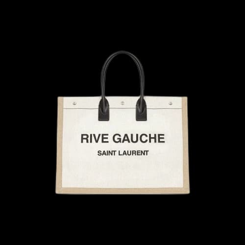 Saint Laurent Rive Gauche Large Tote 'Cream/Black'