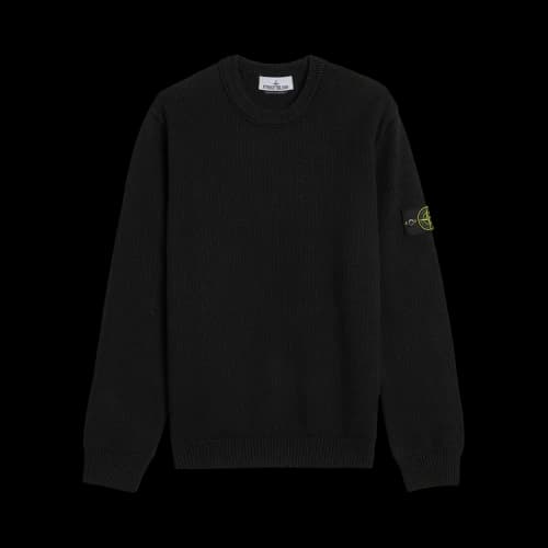 Stone Island Winter Cotton Knit Crewneck 'Black'
