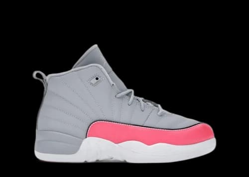 Jordan 12 Retro Wolf Grey Racer Pink (PS)