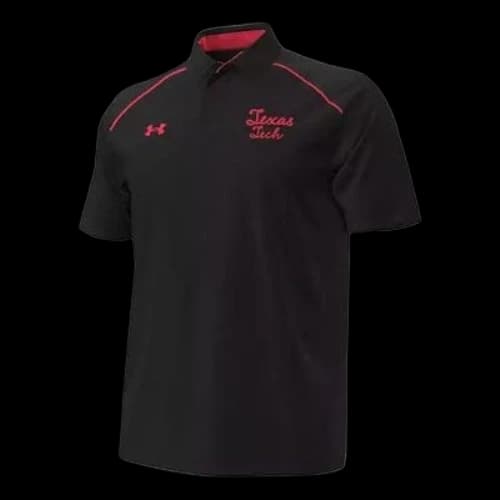 Under Armour Texas Tech University Logo Polo Shirt 'Black'