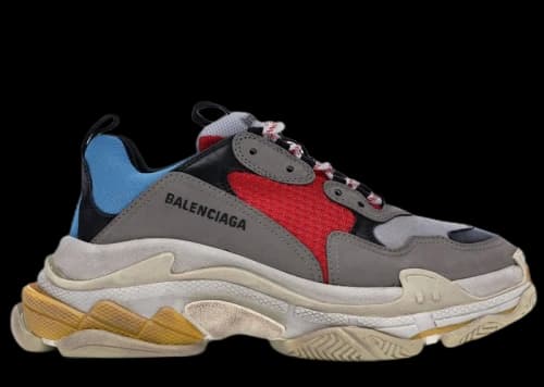 Balenciaga Triple S Grey Red Blue (2018 Reissue)