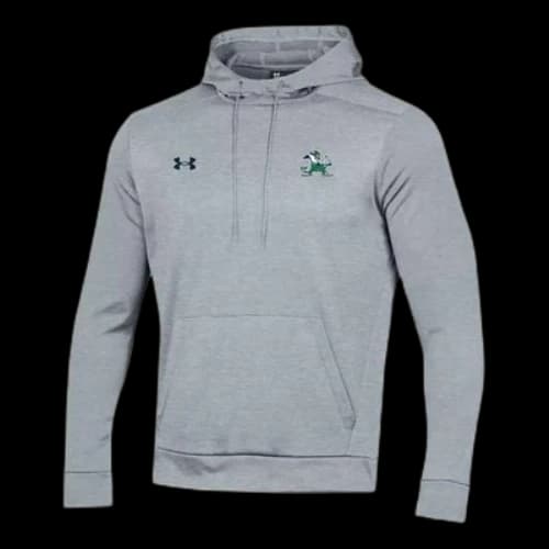 Under Armour Fleece University of Notre Dame Logo Hoodie 'Grey'