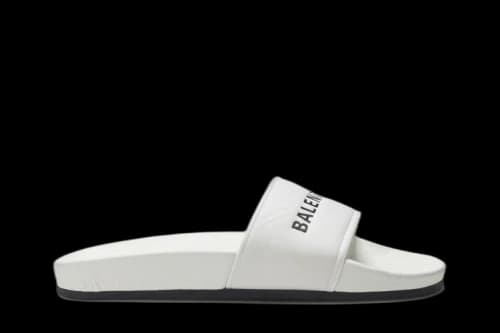 Balenciaga Pool Slides 'White Black' (Women's)