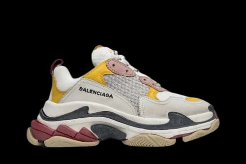 Balenciaga Triple S Trainer 'White Yellow' 2018 (Women's)